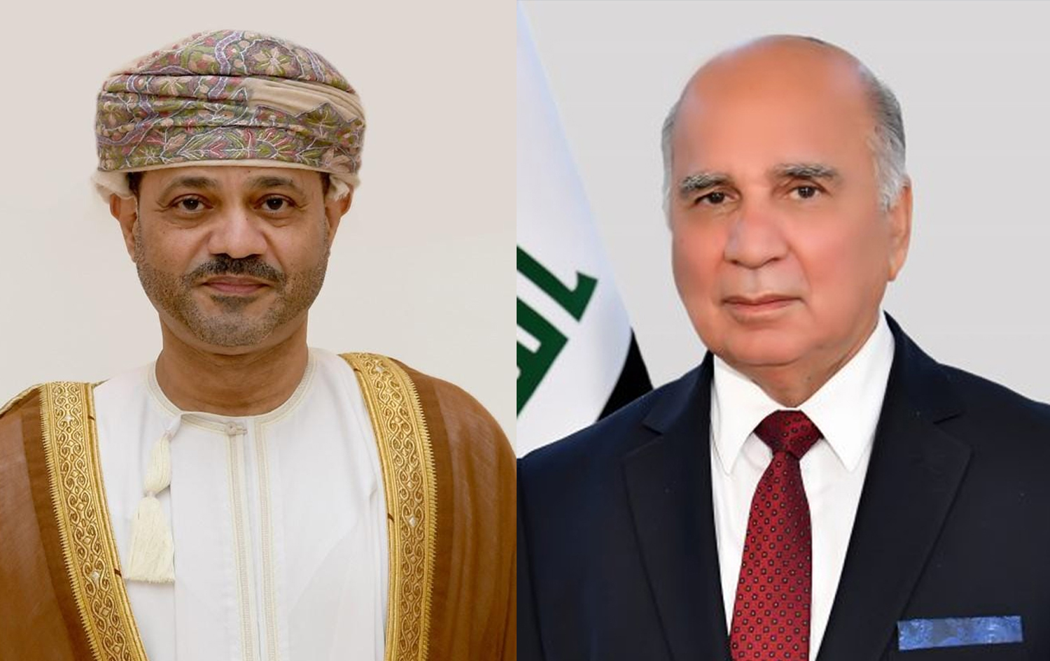 وەزیری دەرەوەی عێراق و هاوتا عومانییەکەی