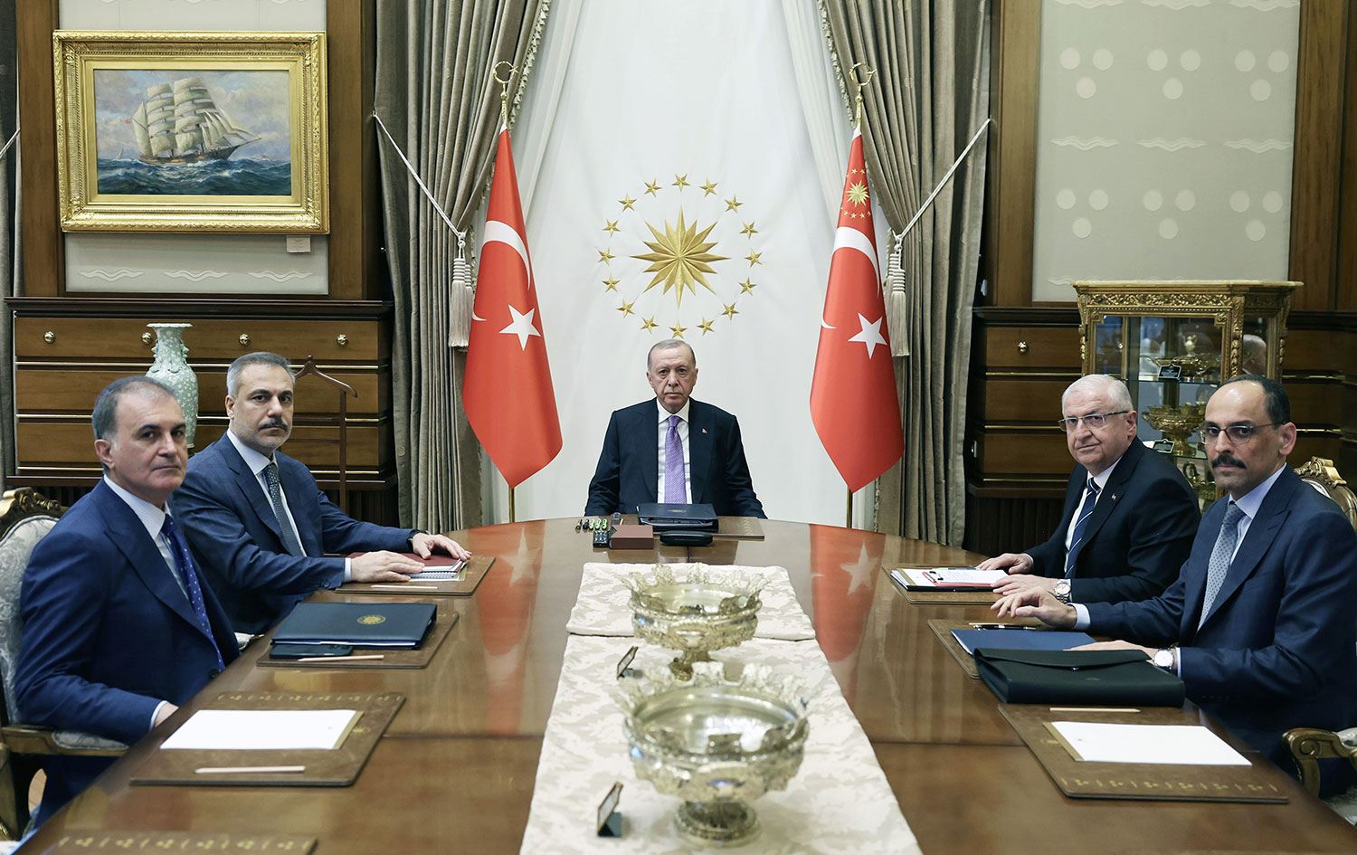 Erdoğan'ın başkanlığında güvenlik toplantısı yapıldı. / Foto: AA