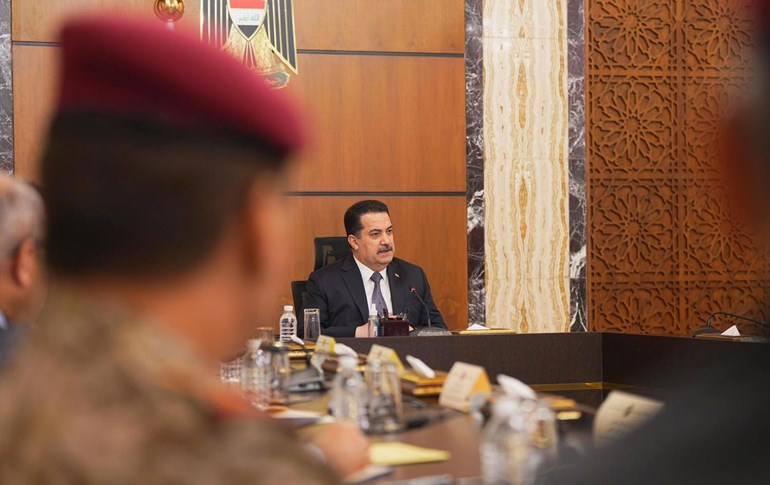 Iraqi Prime Minister Mohammed Shia’ al-Sudani chairs a ministerial council meeting on June 15, 2025. Photo: Iraqi PMO
