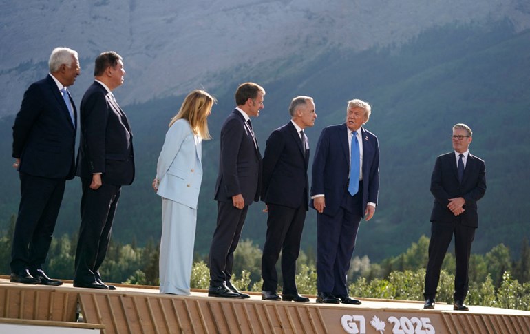 سەرکردەکانی G7 لە کەنەدا. وێنە: AFP