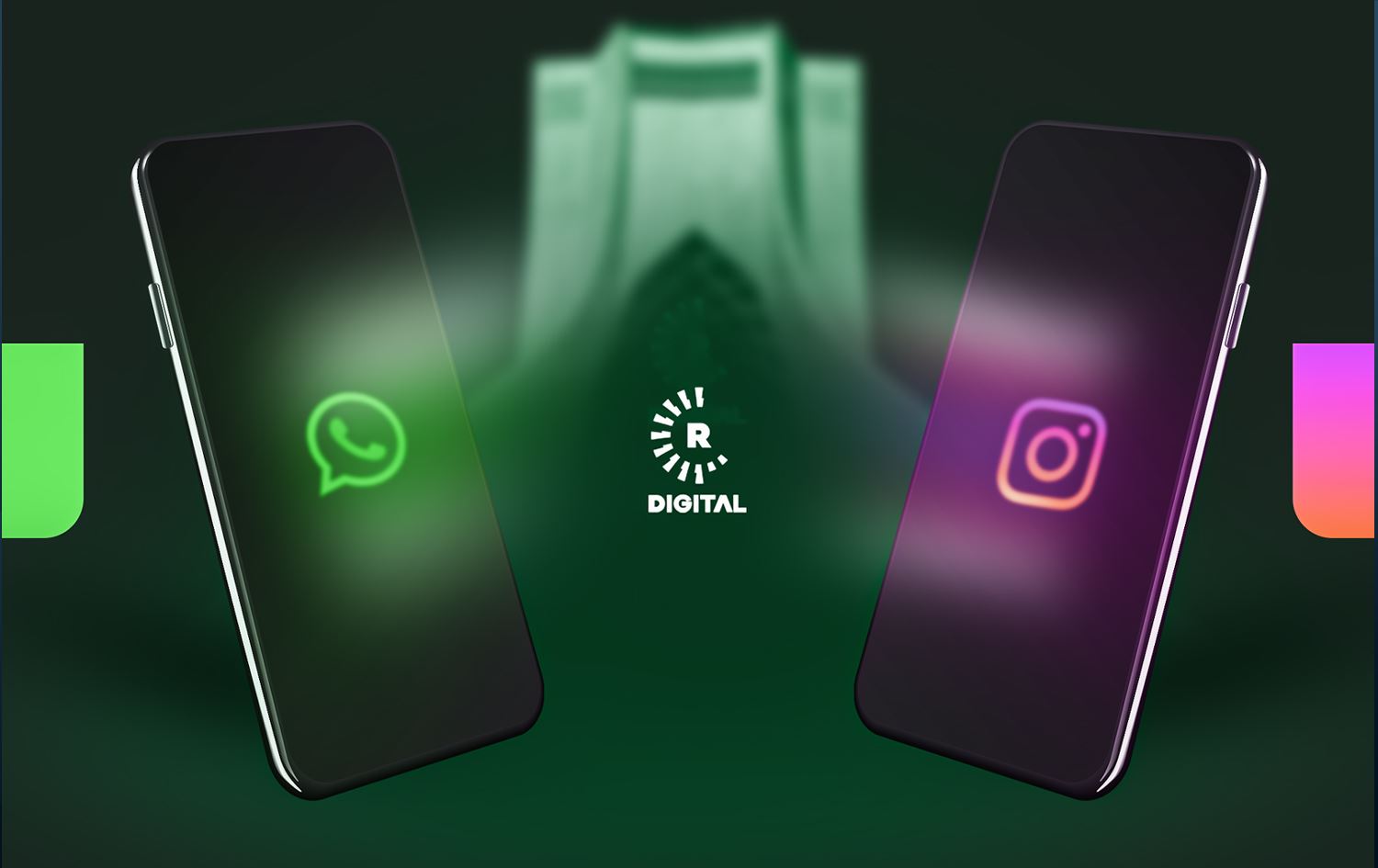 Logoyên WhatsApp û Instagramê /Wêne: Rûdaw Grafîk