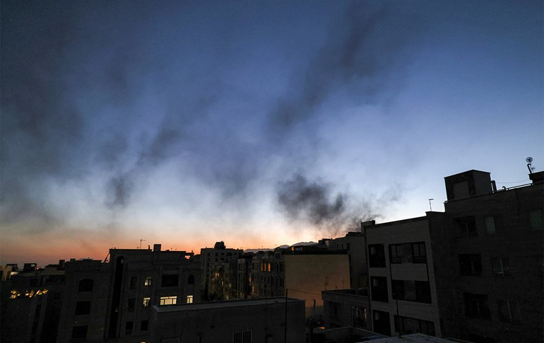 بۆردوومانی ئیسرائیل لە تاران. وێنە: AFP