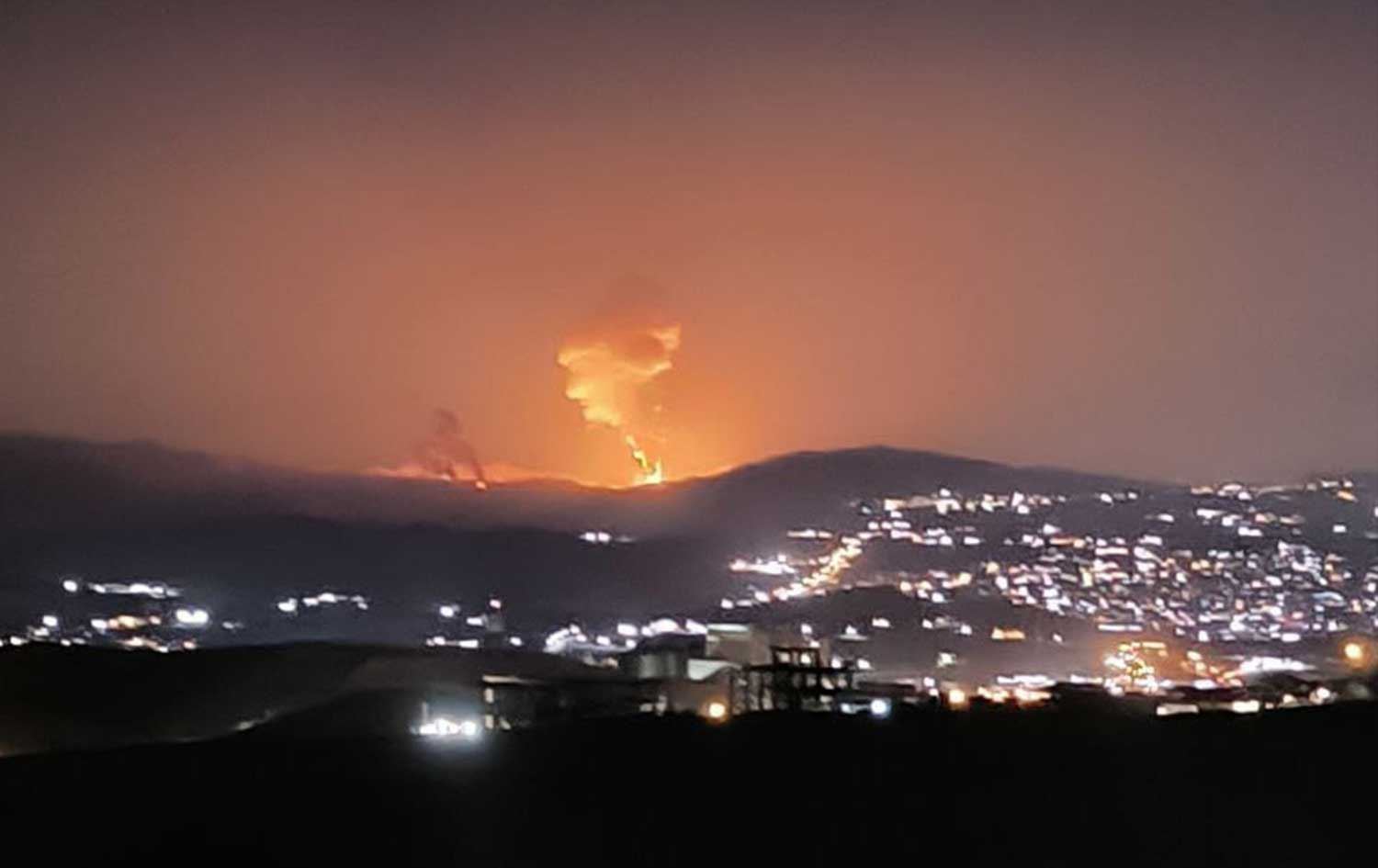 دیمەنێکی هێرشەکەی ئەمشەوی سەر تاران