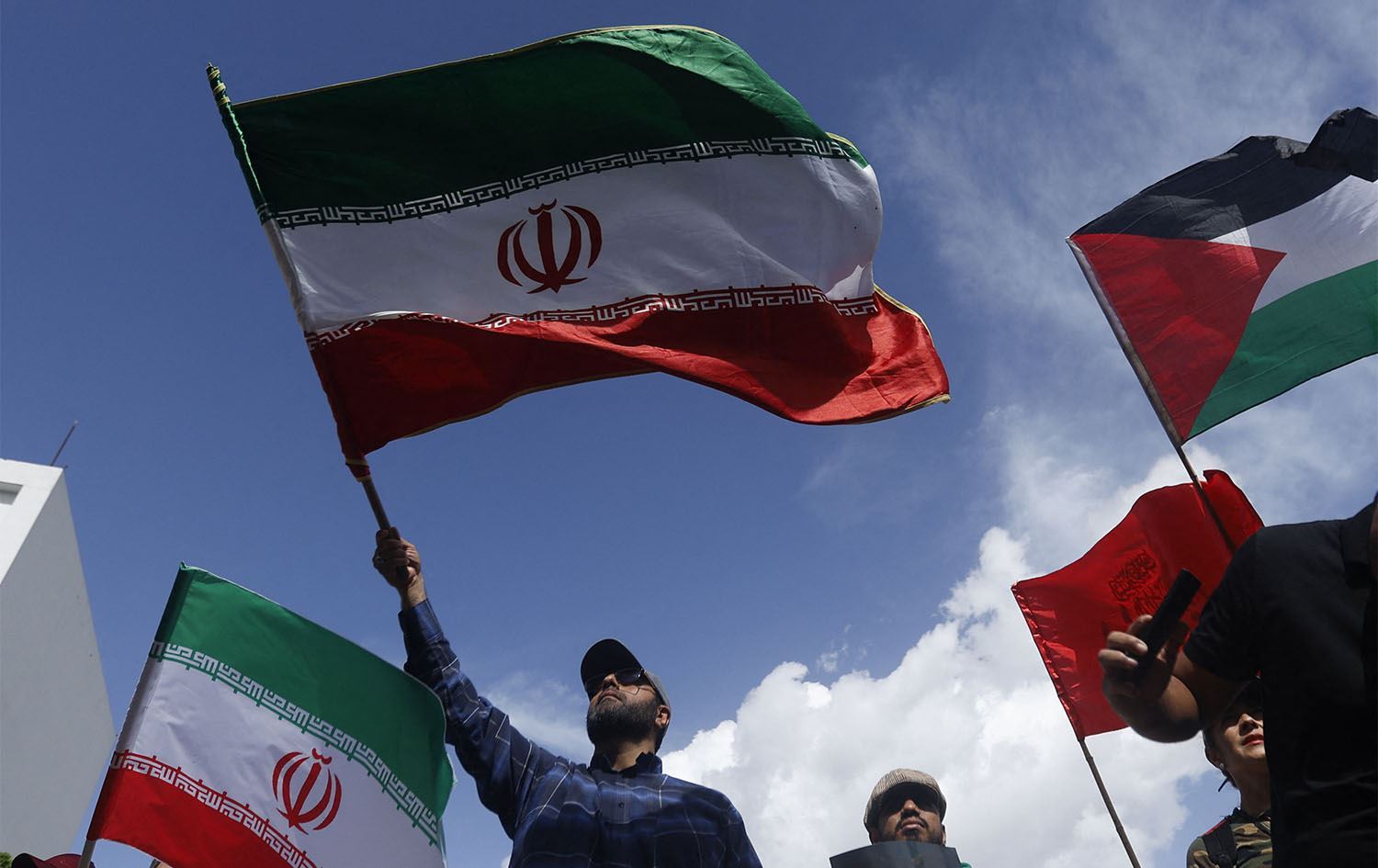 Xwenîşandana piştgiriyê ji bo Îranê\ Wêne: AFP