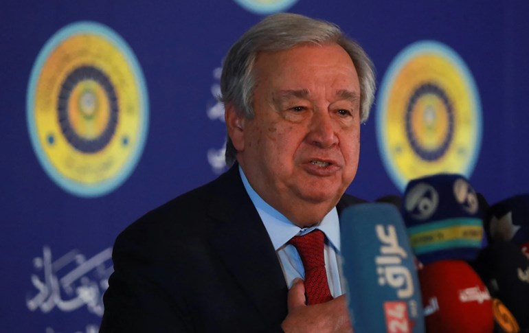 ئەنتۆنیۆ گوتێرێز، سکرتێری گشتیی نەتەوە یەکگرتووەکان. 