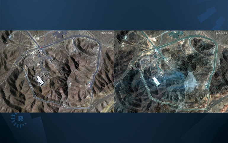 بنکەی ئەتۆمیی فۆردۆ پێش و پاش بۆردوومانکردنی لەلایەن ئەمریکاوە