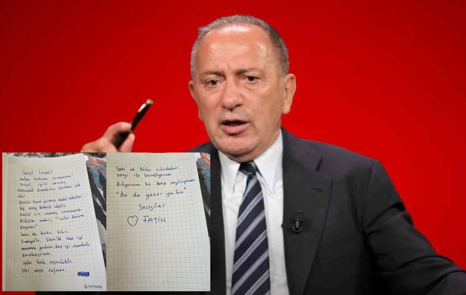 Gazeteci Fatih Altaylı avukatı aracılığı ile gazeteci İsmail Saymaz'a mektup gönderdi. / Foto Sosyal medya