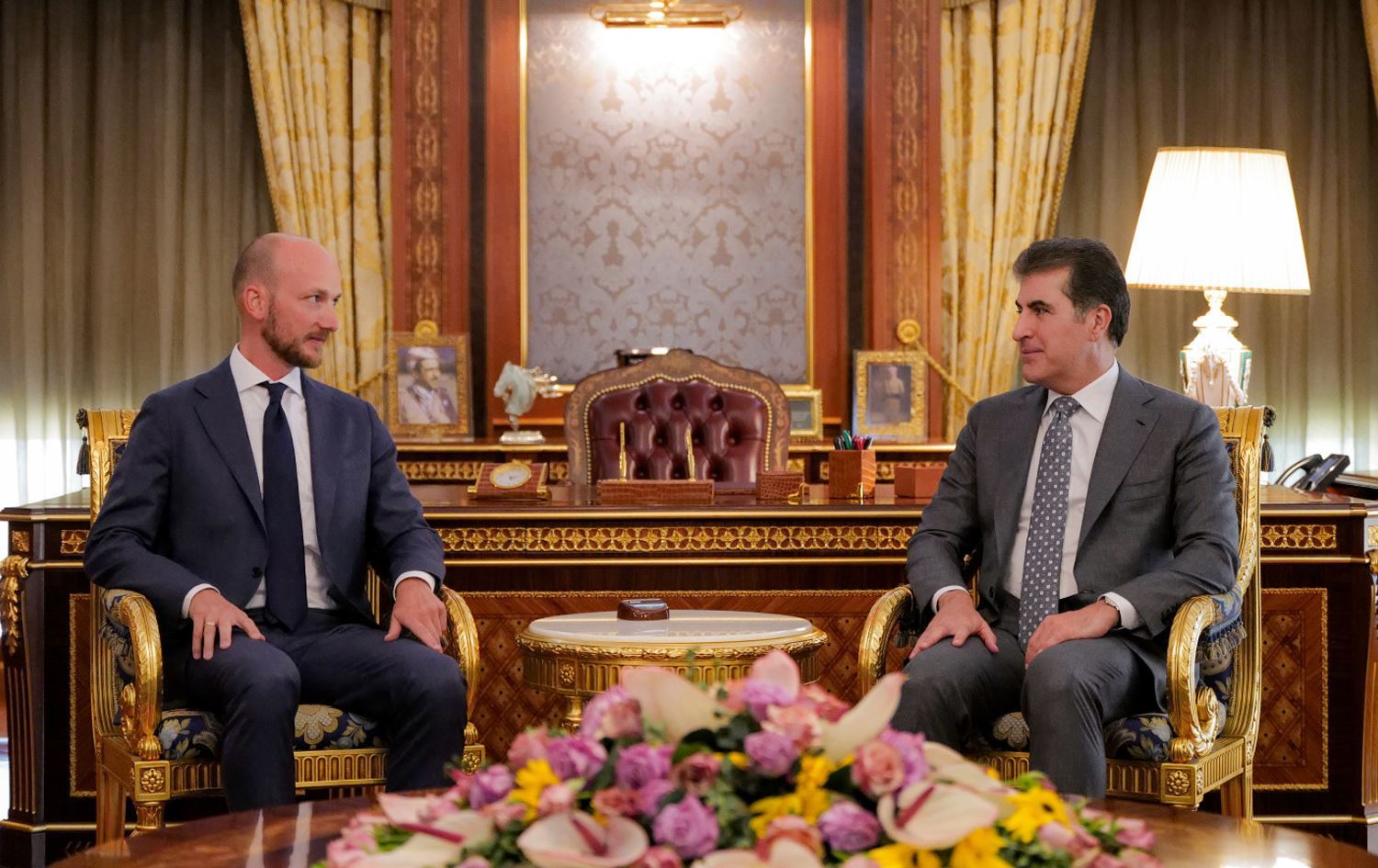Başkan Neçirvan Barzani, Hollanda'nın Erbil Başkonsolosu Adriaan IJsselstein ile görüştü