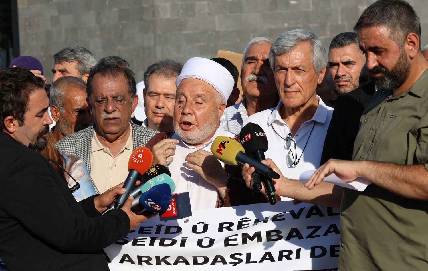 100 yıl önce idam edilen Şeyh Said ve arkadaşları için basın açıklaması yapıldı. / Foto: Rûdaw