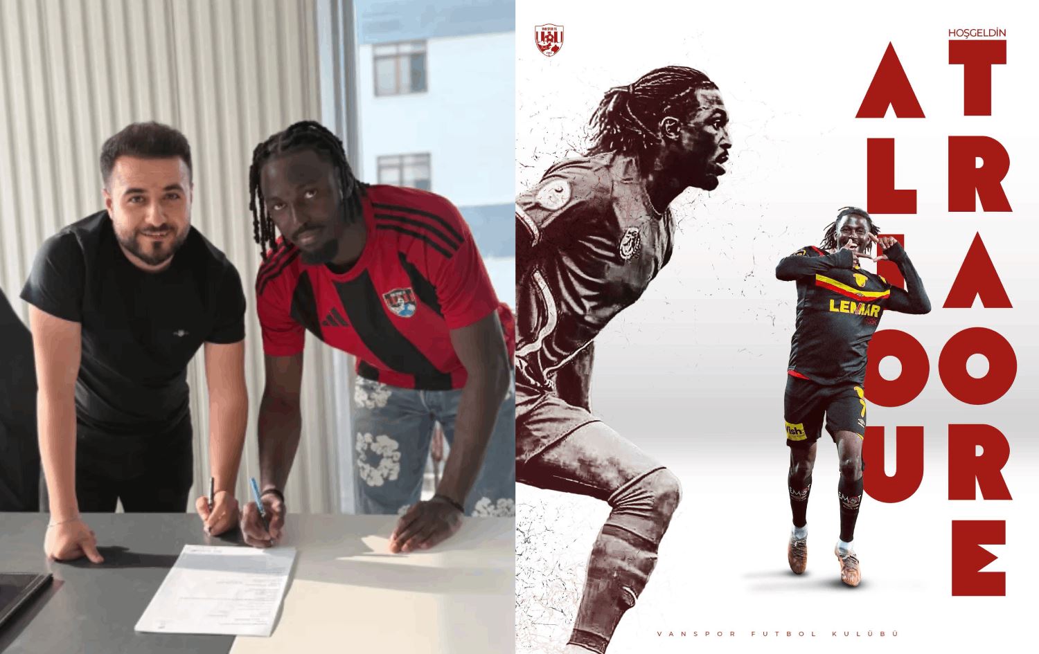 Trendyol 1. Lig’in yeni ekiplerinden Vanspor FK, Fransız orta saha oyuncusu Aliou Traore ile anlaşma sağladı.