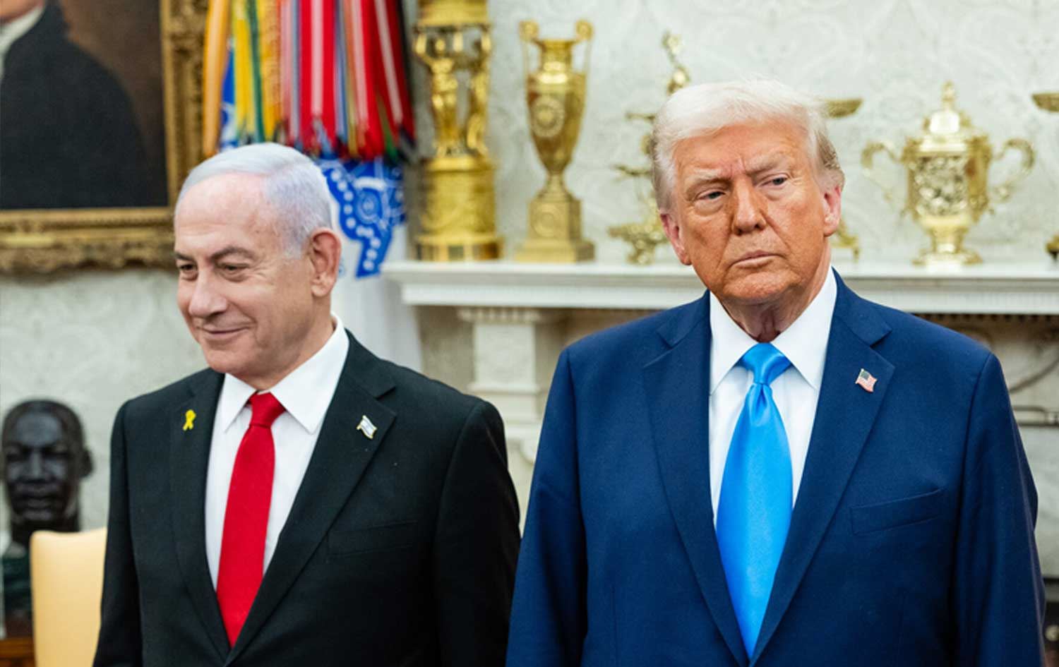 ترەمپ پێشوازی لە نەتەنیاهوو دەکات: 'چاوەڕێین لەبارەی ئاگربەستی غەززە رێبکەوین'