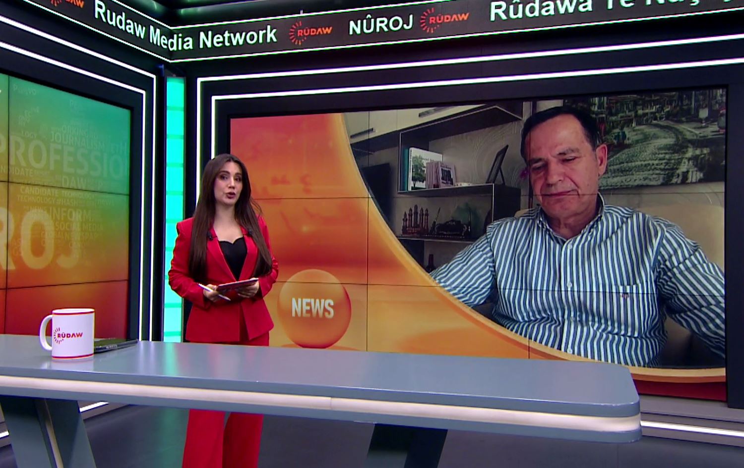 Huseyîn Olan bû mêvanî Nalîn Hesenê /Wêne: Rûdaw 