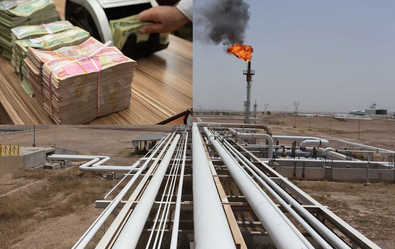 Herêma Kurdistanê petrol da Bexdayê û meaş wergirtin / Wêne: Rûdaw Grafîk