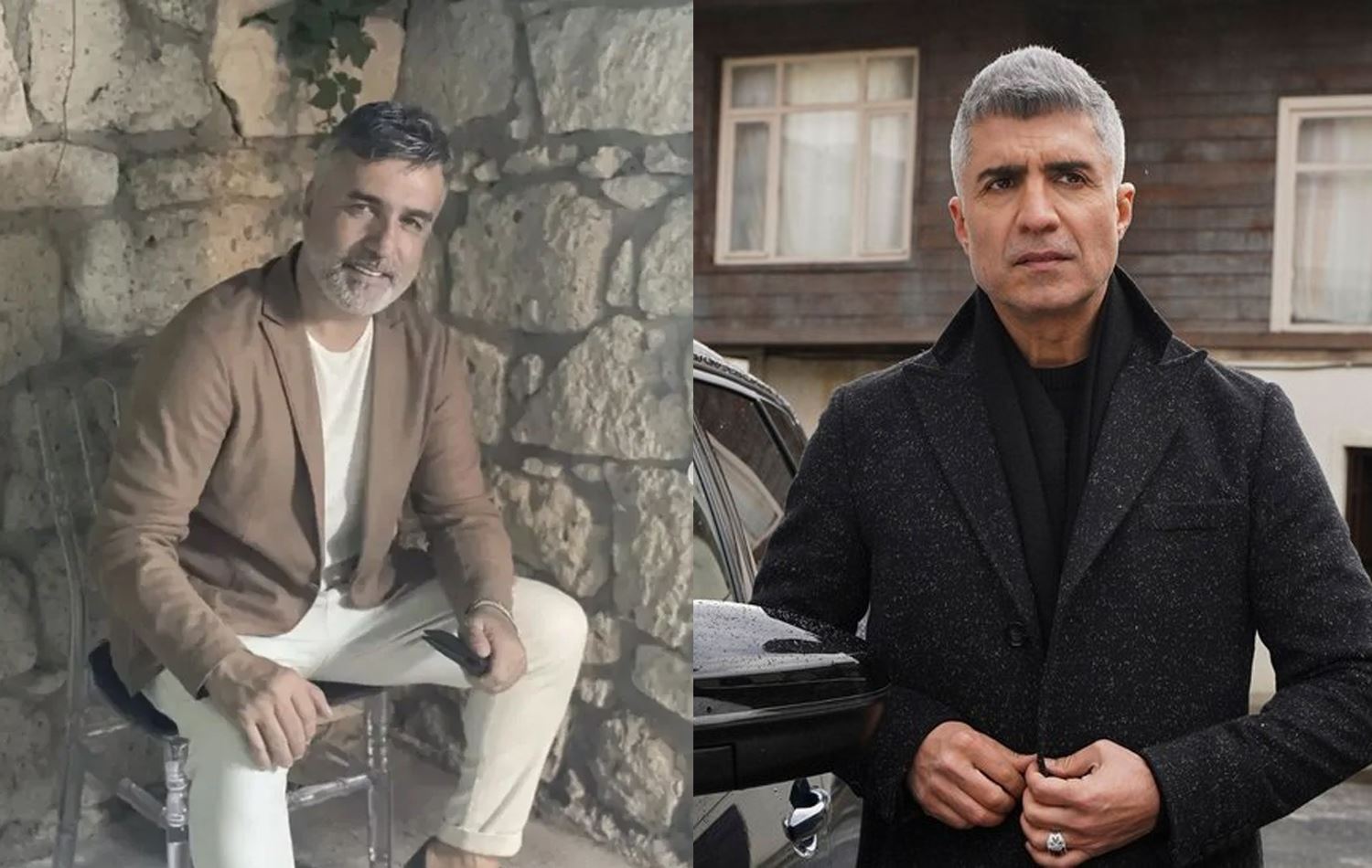 Foto: Ercan Deniz, sanatçı Özcan Deniz'in Manejeri ve Ağabeyi (Sol) Ünlü sanatçı Özcan Deniz (Sağ)