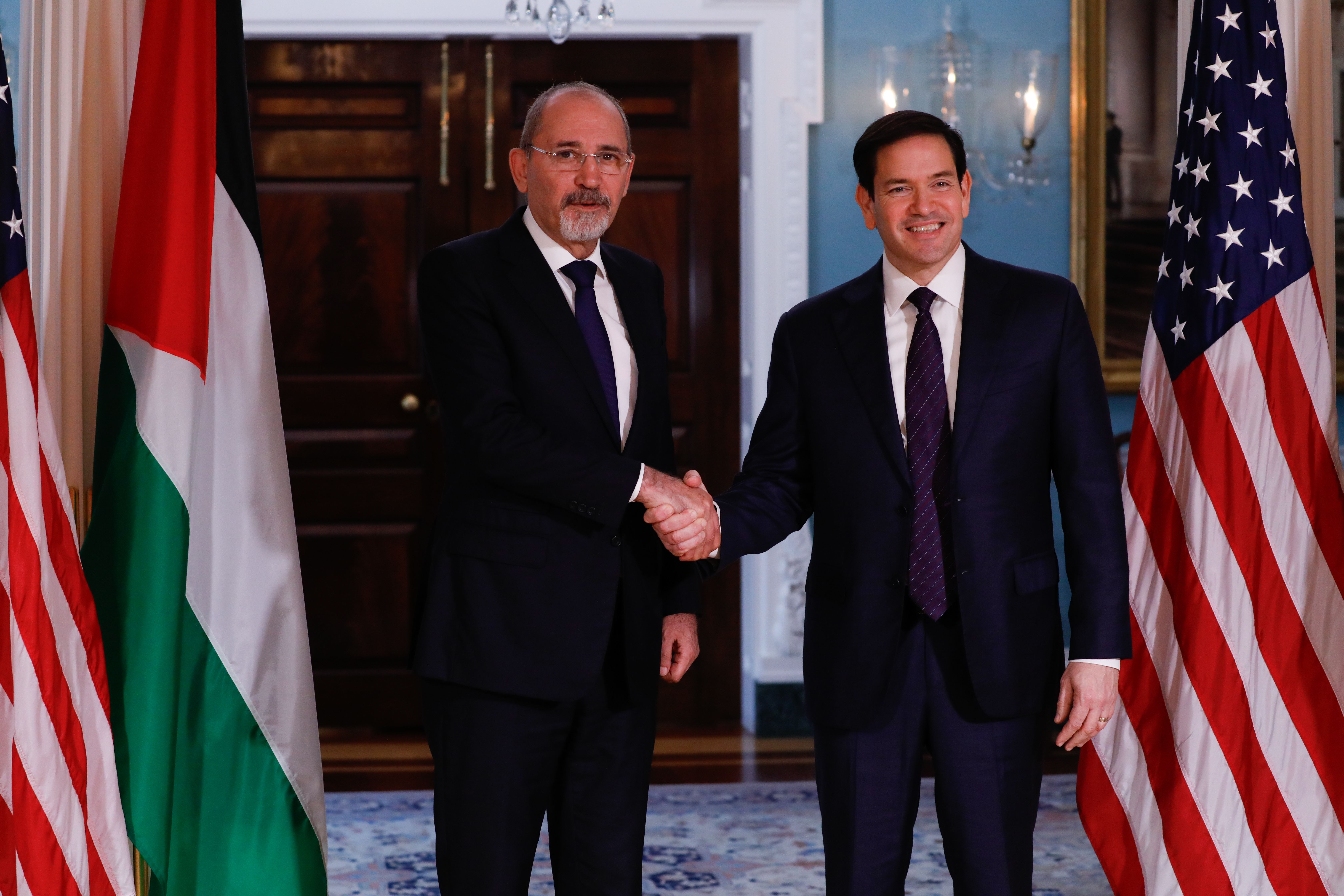 Foto:  ABD Dışişleri Bakanı Marco Rubio, Ürdün Başbakan Yardımcısı ve Dışişleri Bakanı Ayman Safadi ile Washington’daki Dışişleri Bakanlığı’nda bir araya geldi/AA