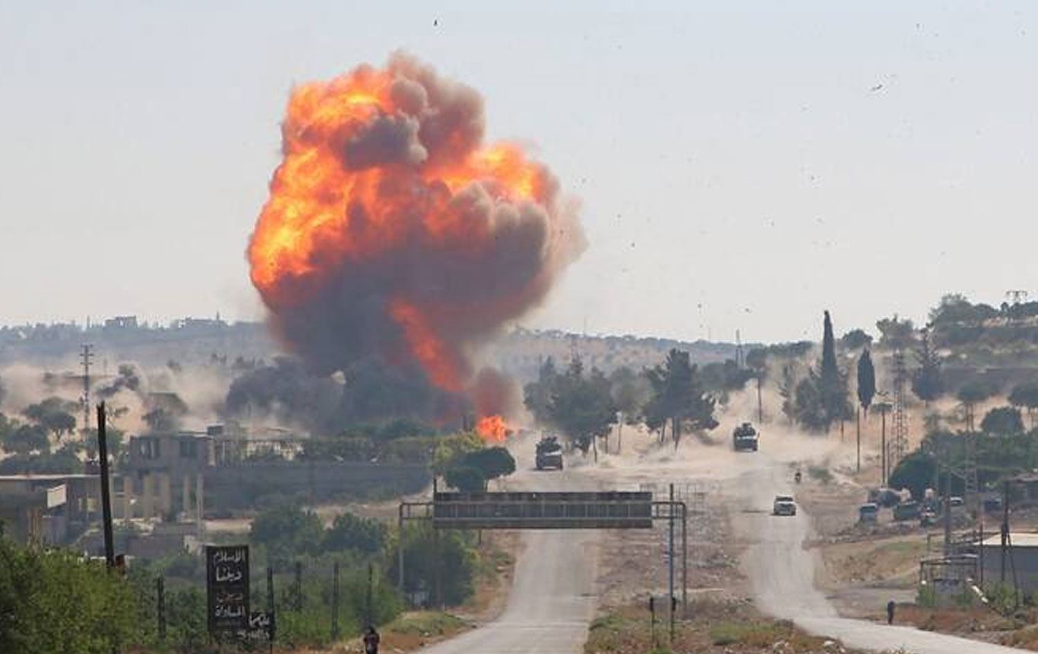 Teqîna li Îdlibê / Wêne: AP