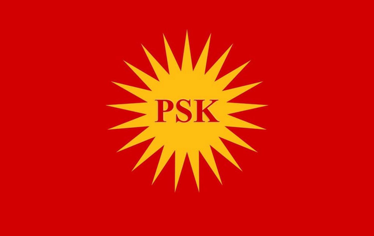 Logoya Partiya Sosyalîst a Kurdistanê (PSK) / Wêne: Rûdaw Grafîk