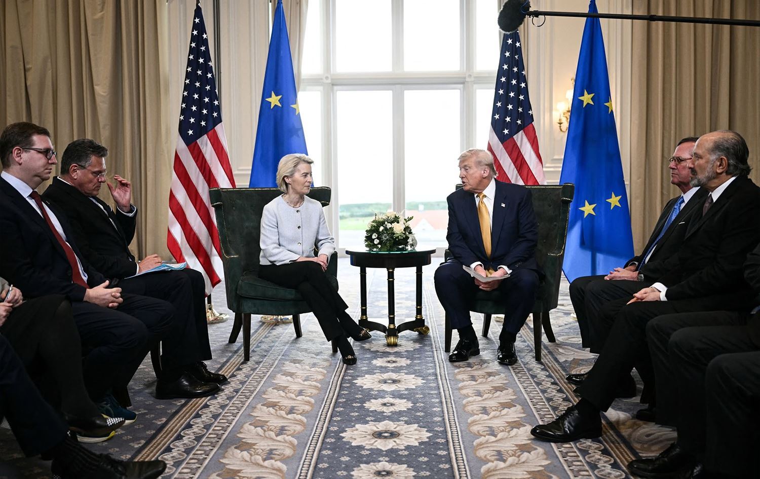 Foto:  Komisyonu Başkanı Ursula von der Leyen ile ABD Başkanı Donald Trump