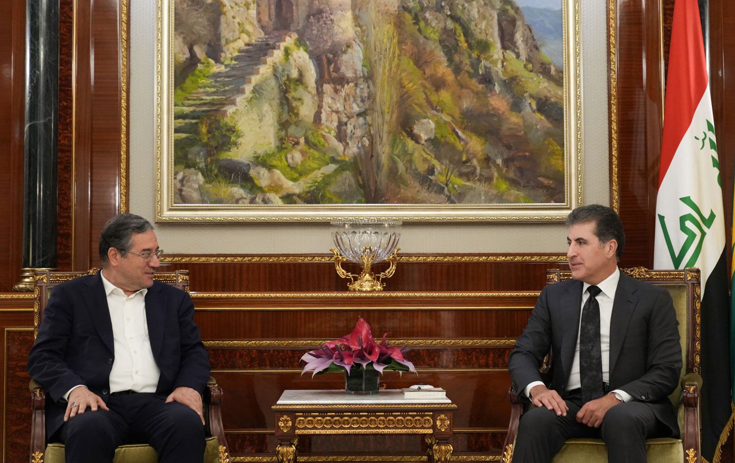 Nêçîrvan Barzanî û Reza Rehmanî / Wêne: Serokatiya Herêma Kurdistanê