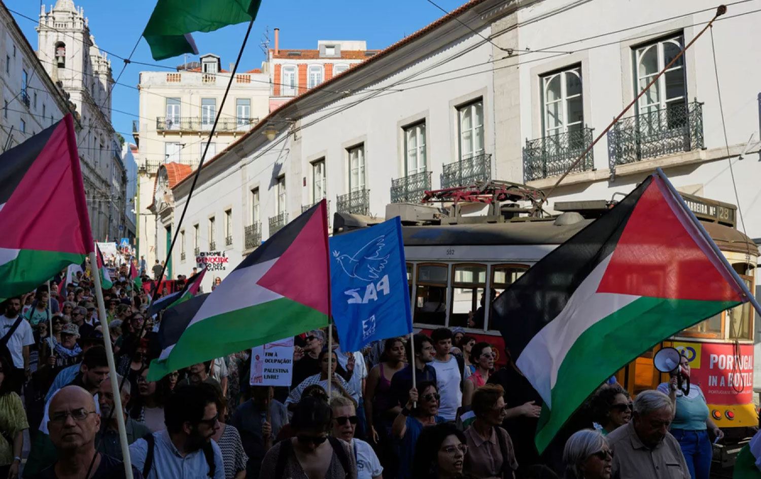 Xwenîşandaneke piştgiriya Filistînê / Wêne: Arşîv