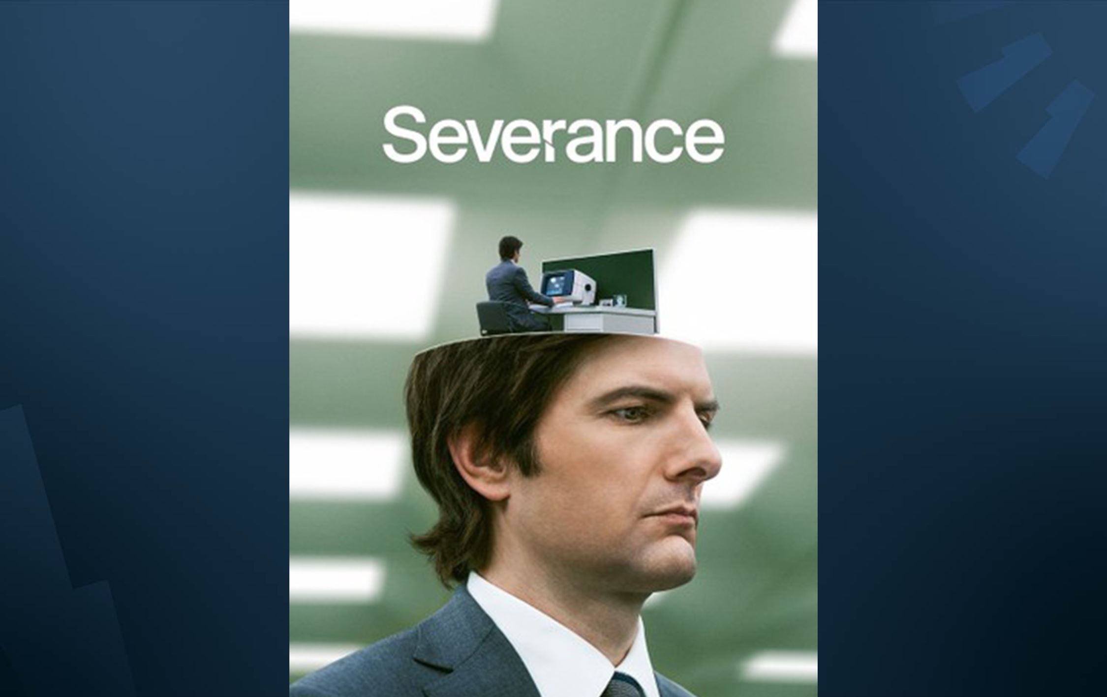 وێنەکە ئایکۆنی زنجیرەی "Severance"ـە.