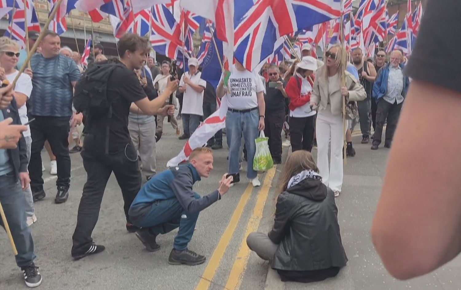 Xwenîşandana li Brîtanyayê / Wêne: Ji dîmenan