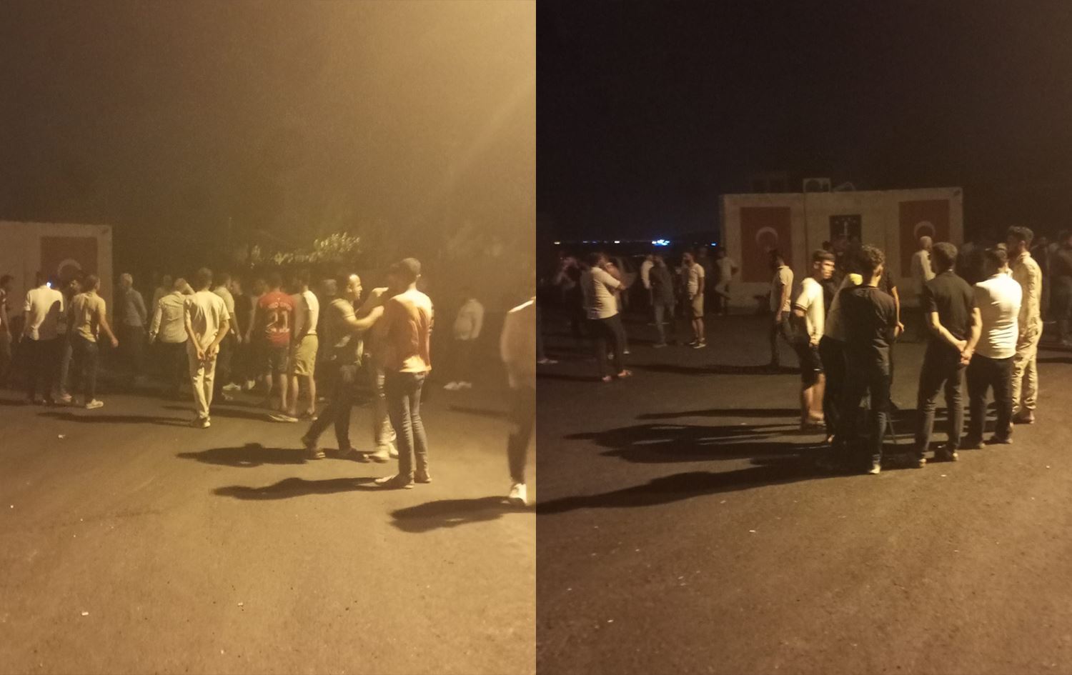 Köylülerin protestosu videosundan kareler 