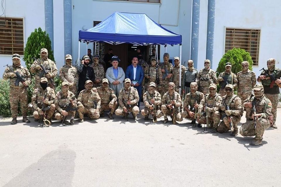 Mihemedê Hacî Mehmûd û Pêşmergeyên PSDKyê / Wêne: Arşîv