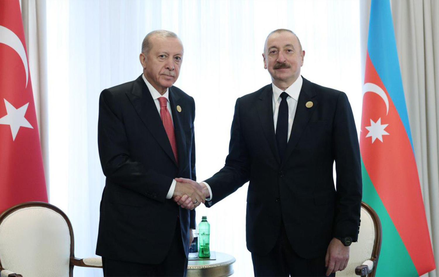 Foto: Türkiye Cumhurbaşkanı Recep Tayyip Erdoğan ve Azerbaycan Cumhurbaşkanı İlham Aliyev