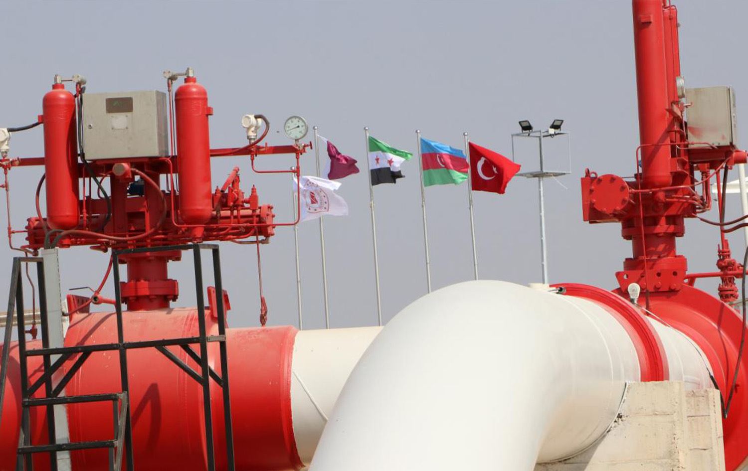 Azerbaycan doğal gazı, Türkiye-Suriye Boru Hattı üzerinden Humus iline ulaştı