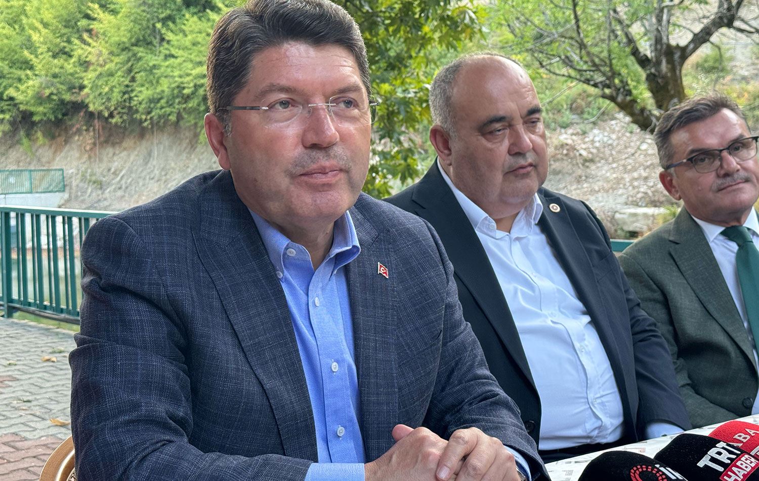 Türkiye Adalet Bakanı Yılmaz Tunç, gazetecilerle bir araya geldi. / AA