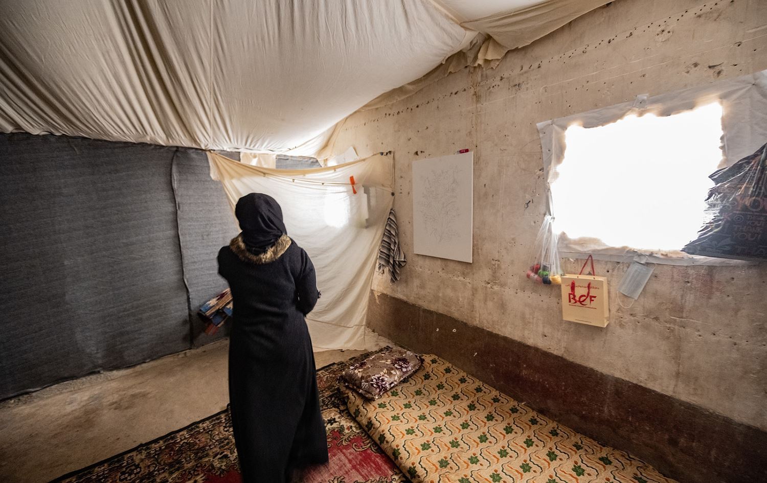 Kürdistan Bölgesi'ndeki bir kampta yaşayan Ezidi kadın/Blin Tahir/Rûdaw