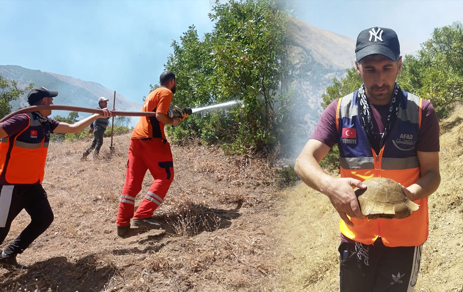 Tîmên agirvemirandinê\ Wêne: AA