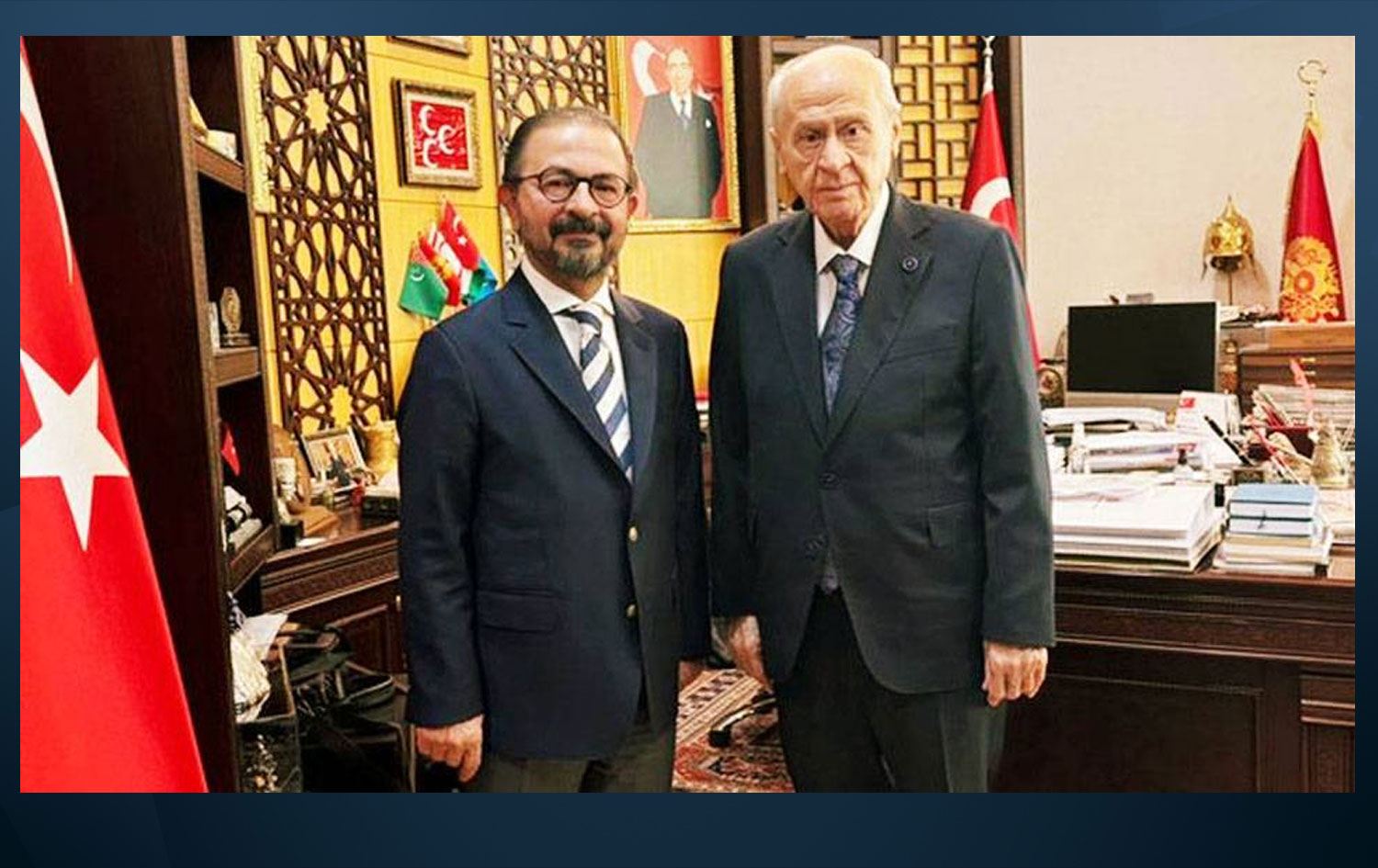 Makine ve Kimya Endüstrisi'nin (MKE) eski yönetim kurulu başkanı Avukat İsmet Sayhan ve MHP lideri Devlet Bahçeli