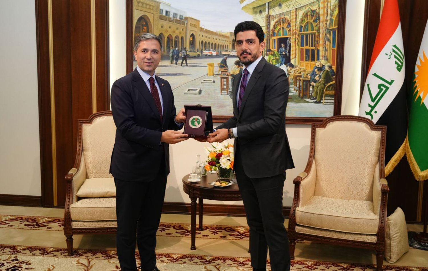 AK Parti Genel Başkan Yardımcısı Sırakaya, KYB’li Derbaz Kosret Resul ile görüştü