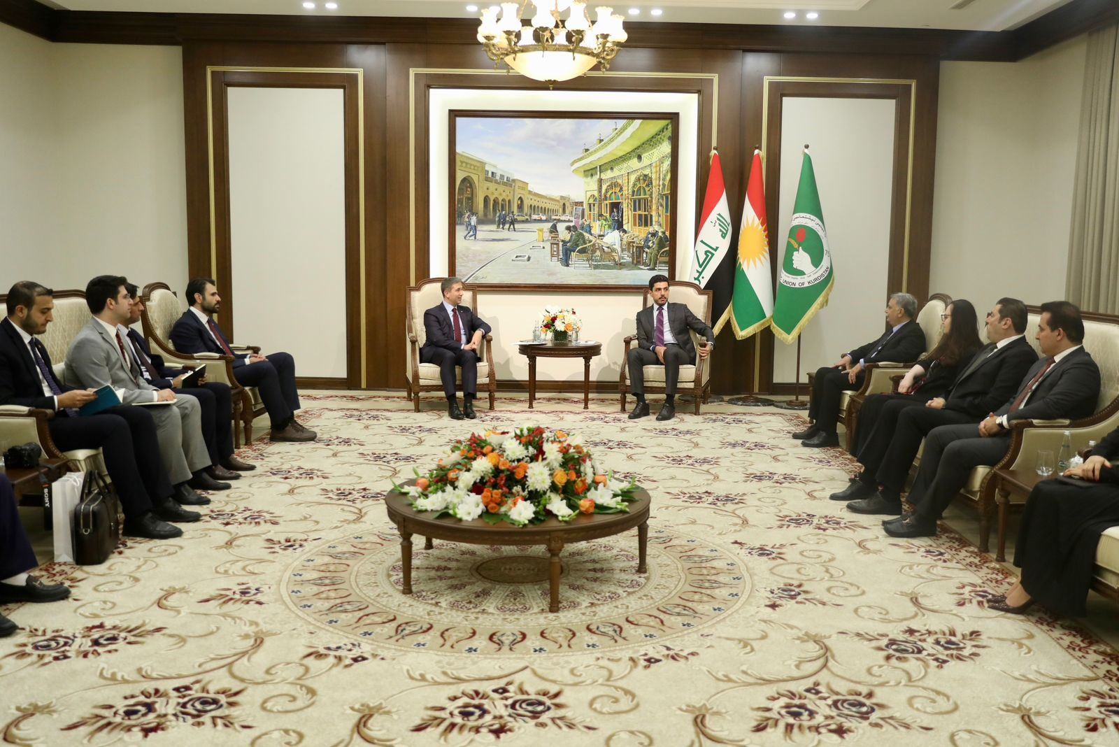 Derbaz Kosret Resûl û Alîkarê Serokê AK Partiyê civiyan/Wêne: Zafer Sirakaya