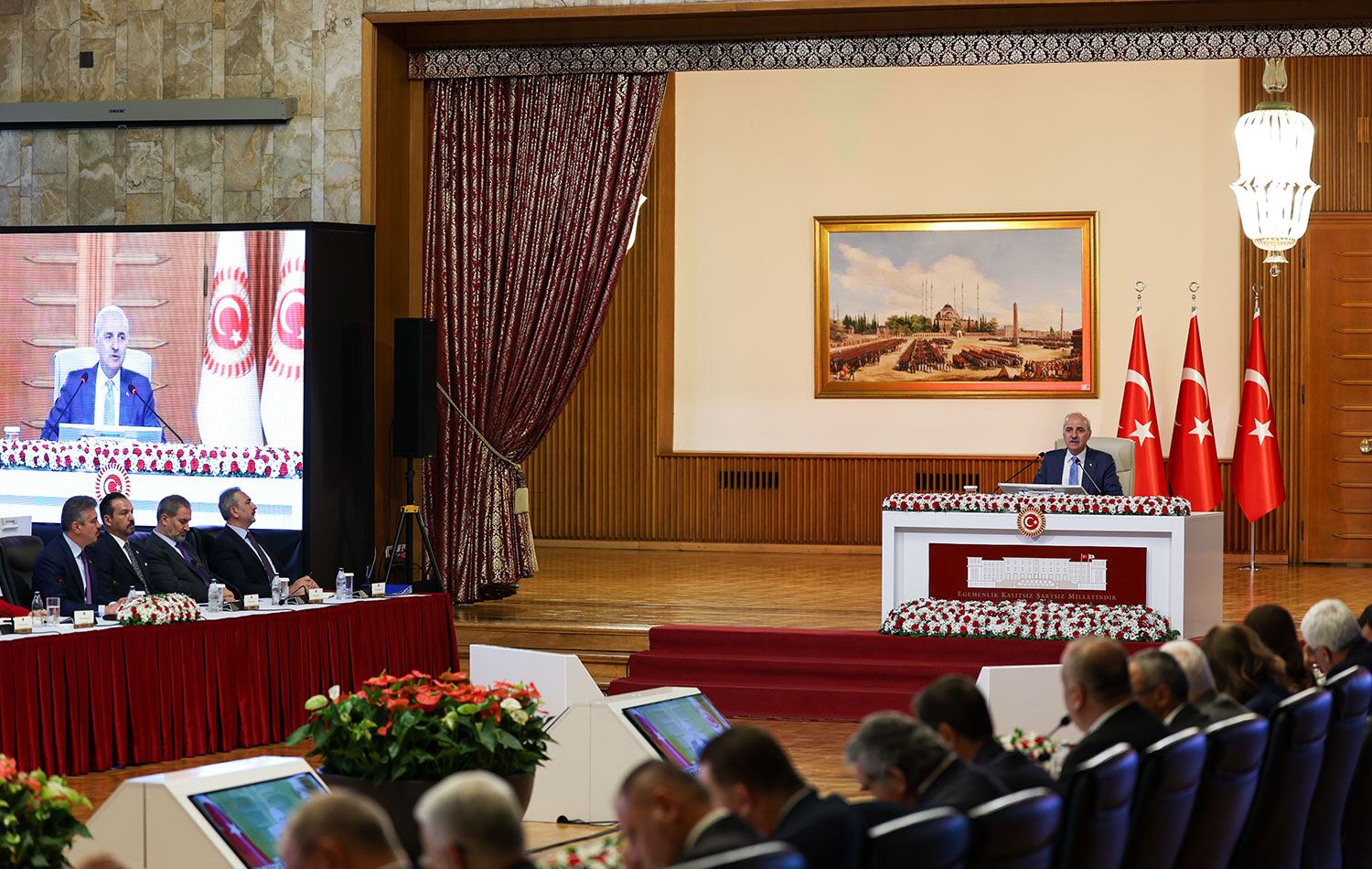Milli Dayanışma, Kardeşlik ve Demokrasi Komisyonu, Meclis Başkanı Numan Kurtulmuş başkanlığında 20 Ağustos'ta toplanmıştı. / AA