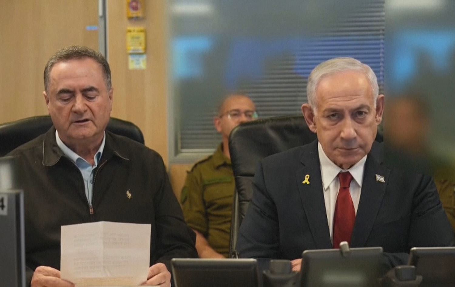 Israel Katz û Benjamin Netanyahu / Wêne: Ji dîmenan hatiye girtin