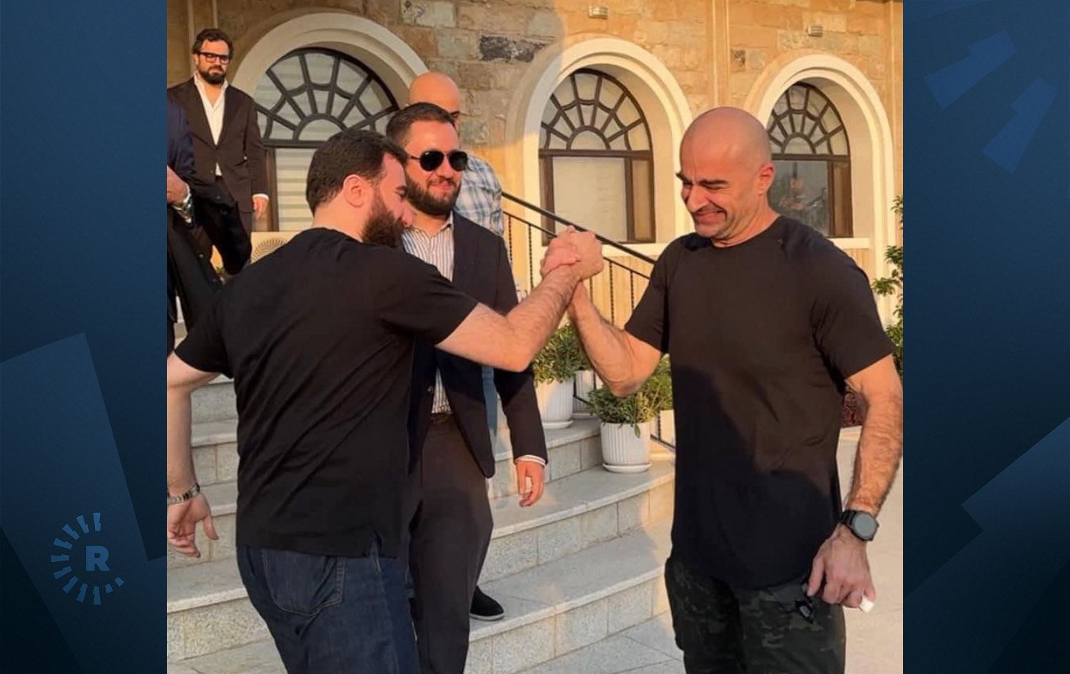 Babilion Hareketi Genel Sekreteri Reyan Kildani ile Kürdistan Yurtseverler Birliği (KYB) Başkanı Bafıl Talabani