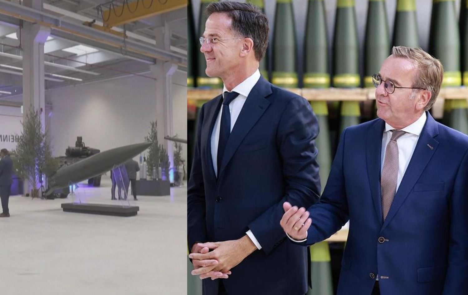 Mark Rutte û Boris Pistorius\ Wêne: Rûdaw Grafîk 