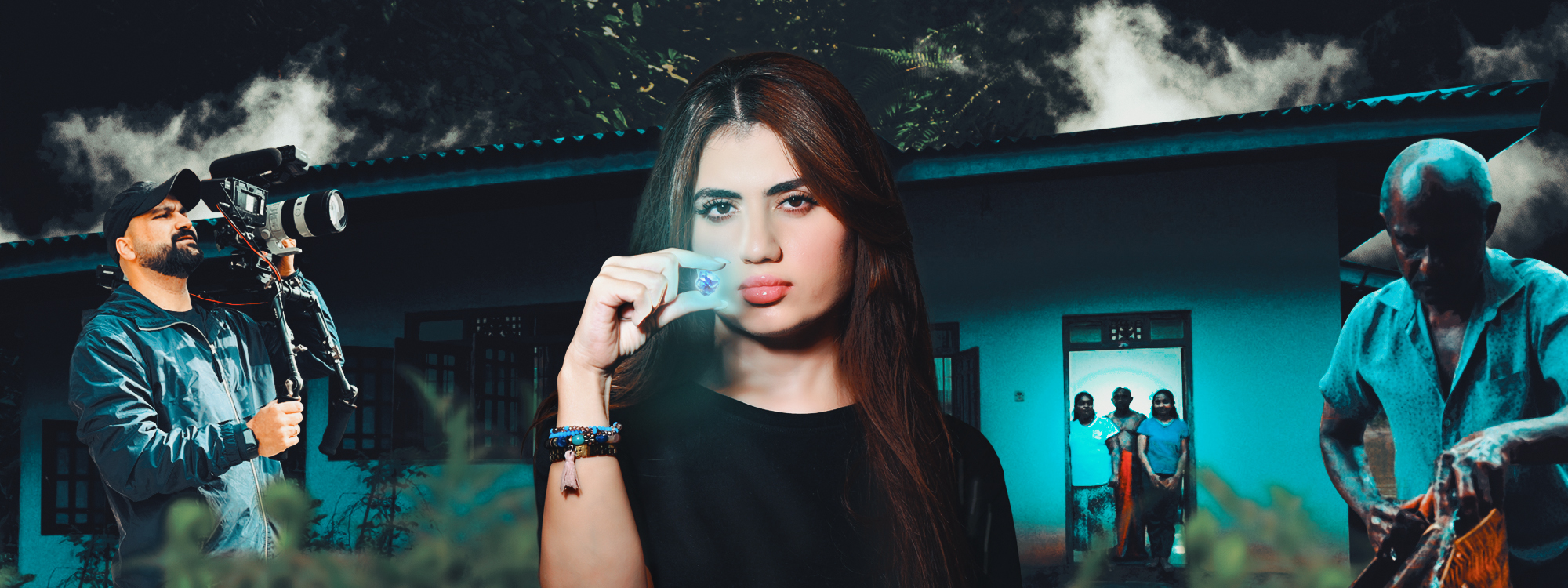 فريق عمل فيلم "الجوهرة الزرقاء" 