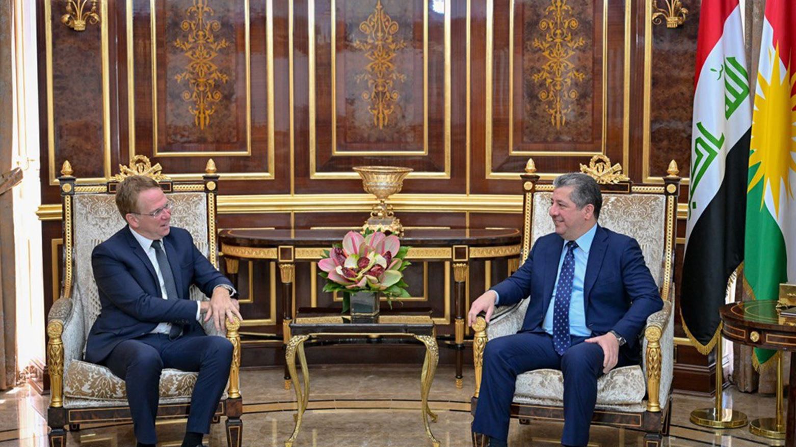 Başbakan Mesrur Barzani, Fransa Büyükelçisi ile görüştü