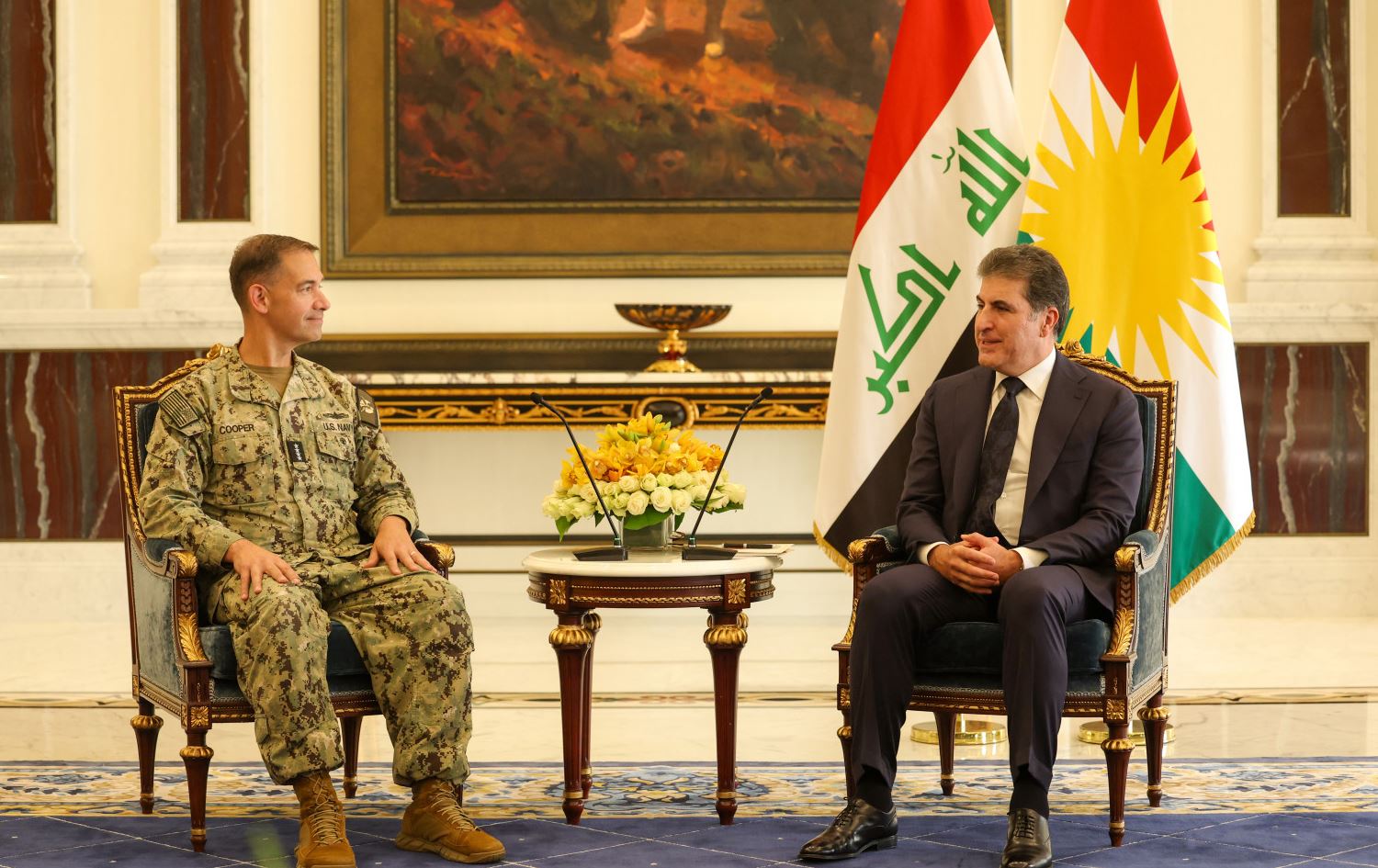 Kurdish, Iraqi officials discuss anti-ISIS fight with CENTCOM chief