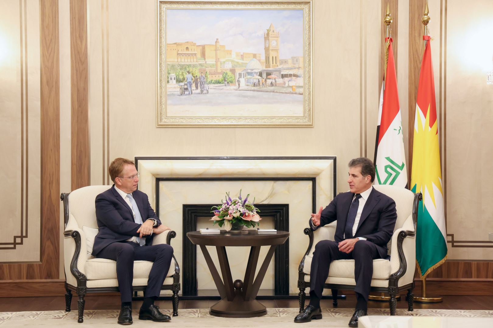 Başkan Neçirvan Barzani, Fransa Büyükelçisi ile görüştü