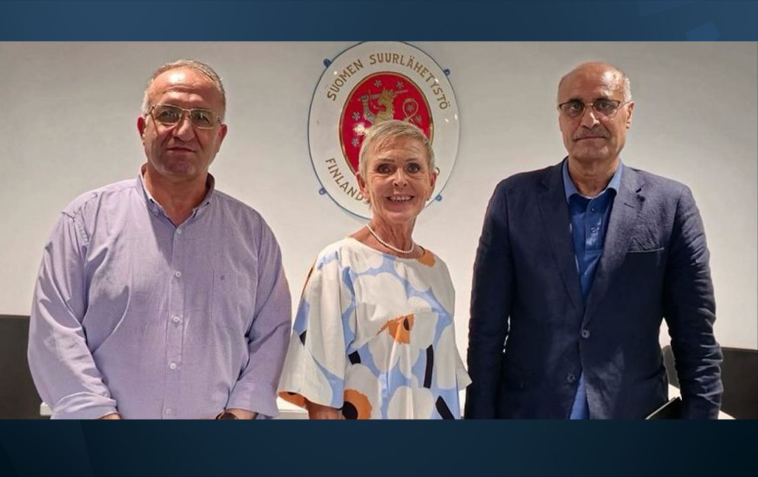 Bedran Çiya Kurd, Balyoza Fînlendî Anne Meskanen û Ebdulselam Ehmed / Wêne: North Press