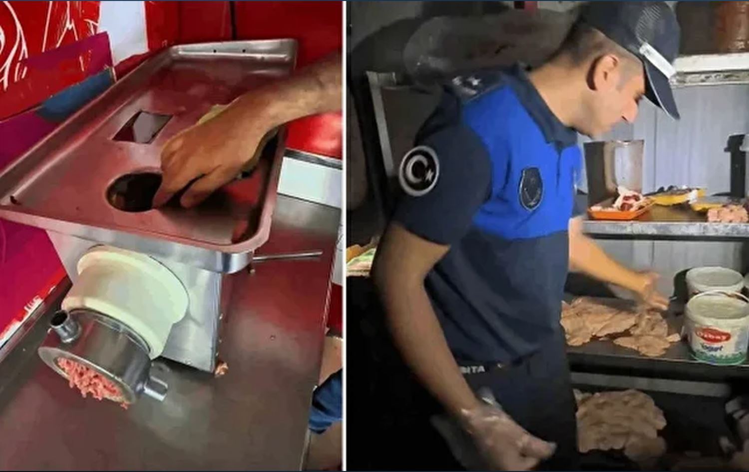 Qesabxaneya ku goştê xirab difirot / Wêne: X