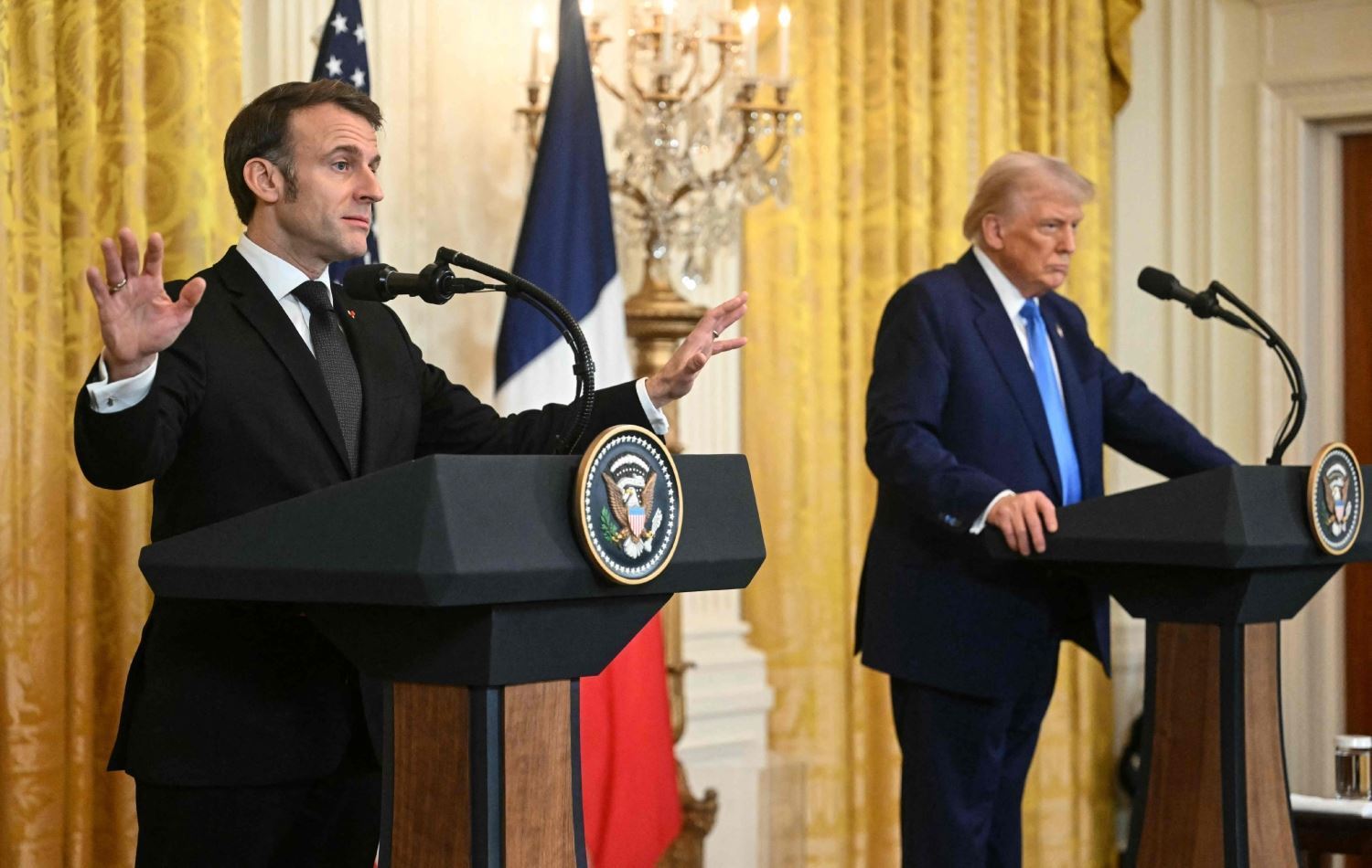 Civîneke berê ya Macron û Trump / Wêne: Arşîv