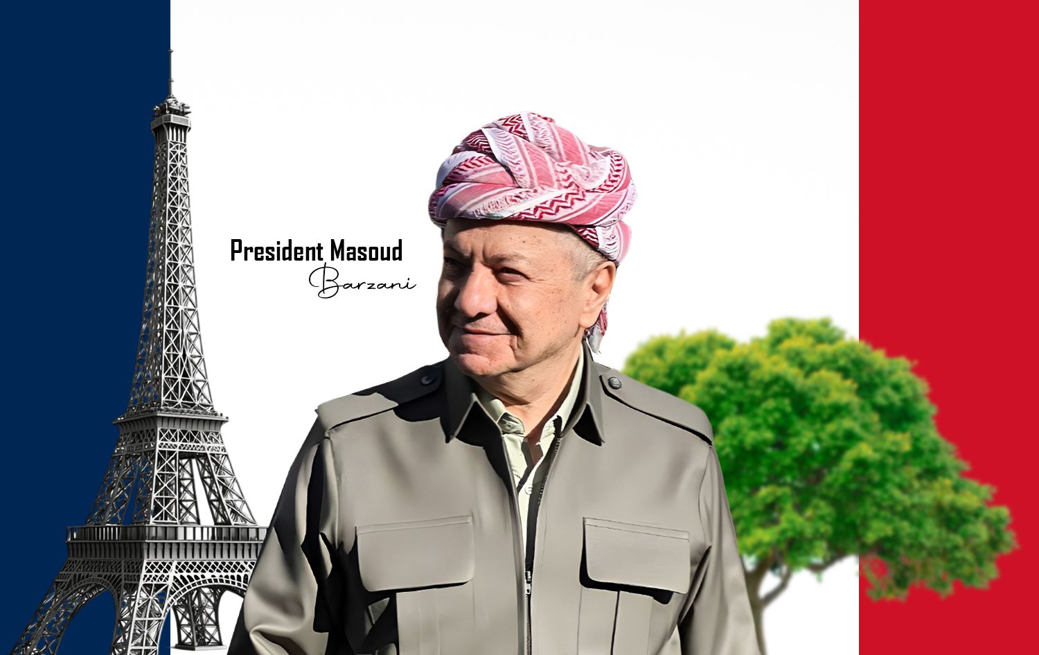 Serok Barzanî / Wêne: Rûdaw Grafîk