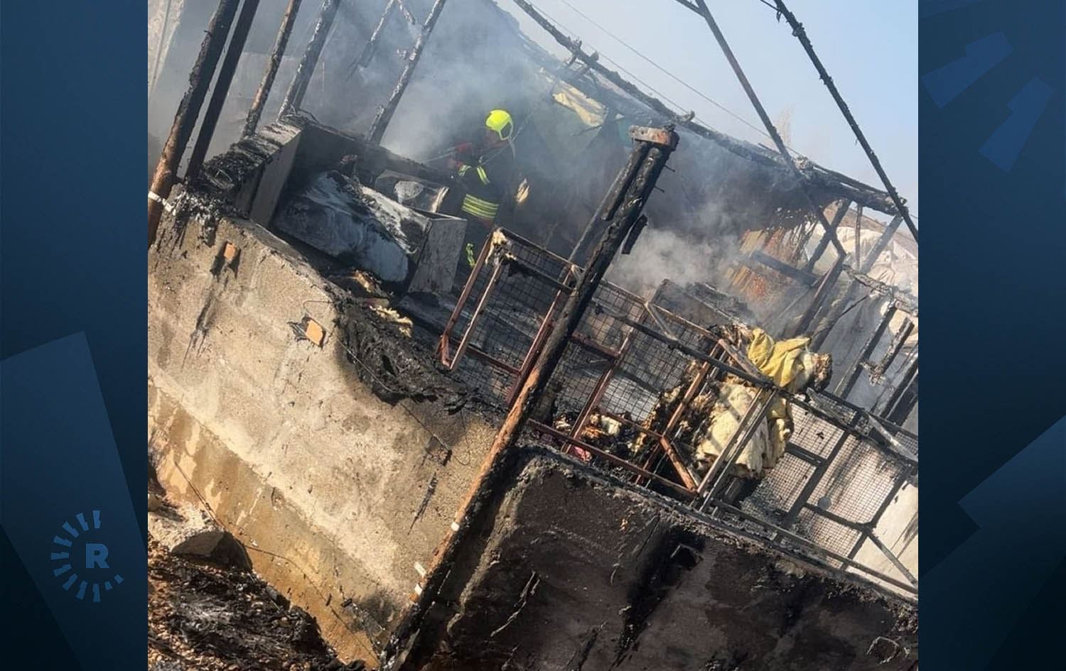 Zaho'da mülteci kampında yangın çıktı