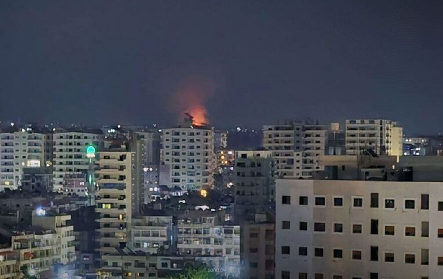 Dîmenê dema êrişê\ Wêne: SANA 